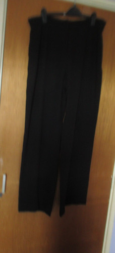 Black elvi wide leg trousers - black,