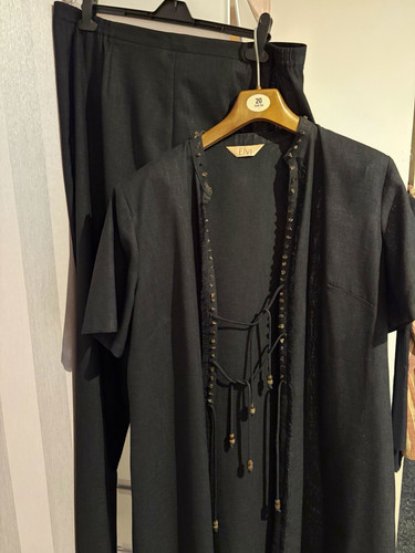 Elvi women black 2pc long - elvi,